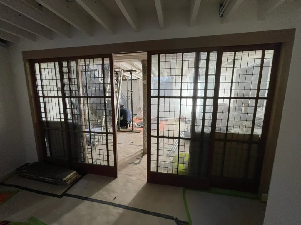 Basement doors