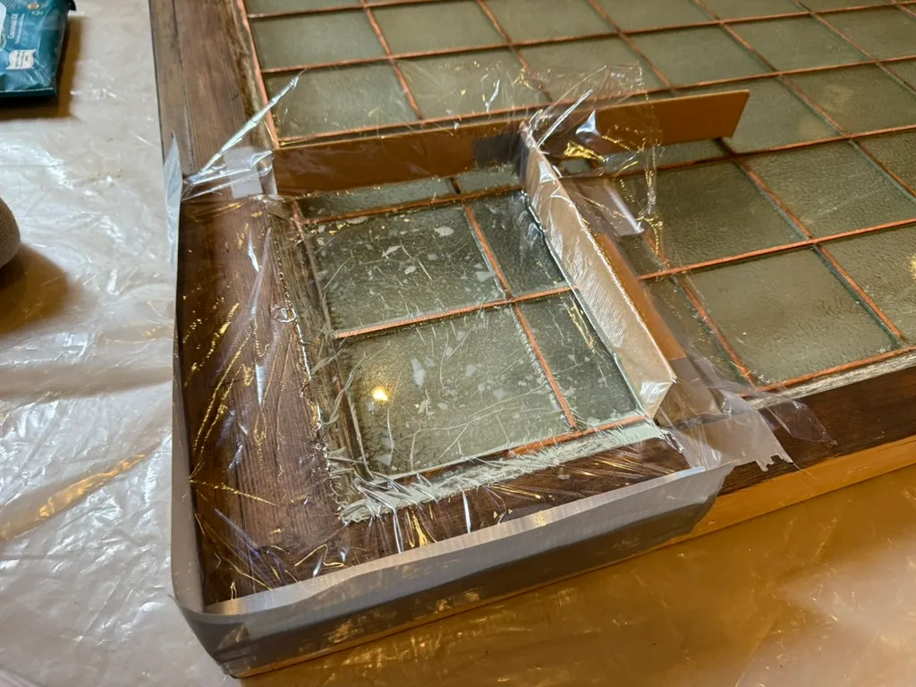 Resin test pour